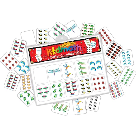 Barker Creek Learning Magnets - Kidmath Critter Counting Set, 20 Magnetic pieces/Package 1301